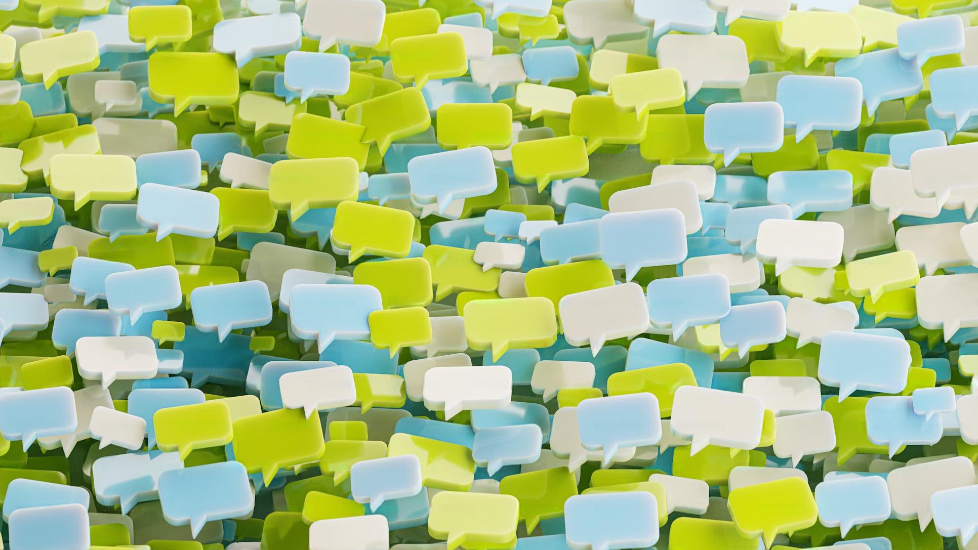 Imagen ilustrativa de personas hablando sobre trabajo.